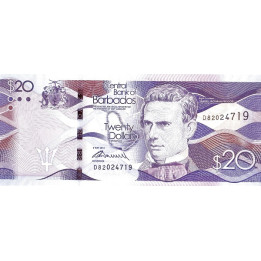 Barbados 20 Dollars 2013 P76a