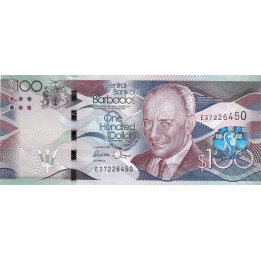 Barbados 100 Dollars 2018 P78d
