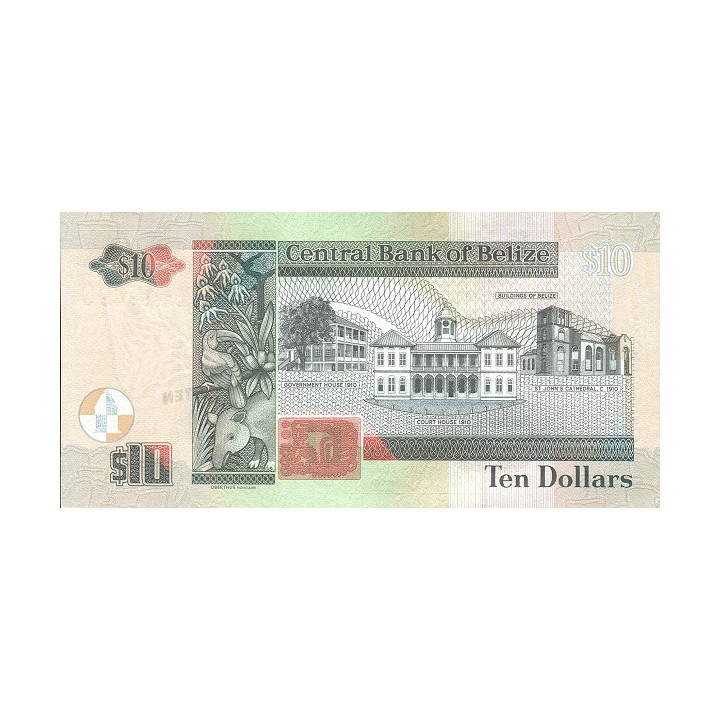 Belize 10 Dollars 2020 P68f
