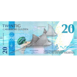 Curaçao och Sint Maarten 20 Caribbean Gulden 2025 P2