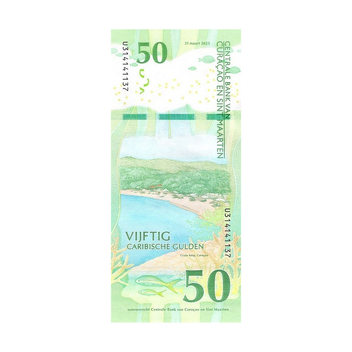 Curaçao och Sint Maarten 50 Caribbean Gulden 2025 P3