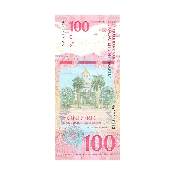 Curaçao and Sint Maarten 100 Caribbean Guilder 2025 P4