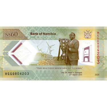 Namibia 60 Dollars 2025 P19