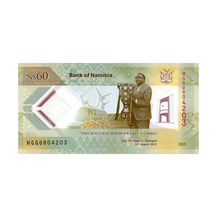 Namibia 60 Dollars 2025 P19