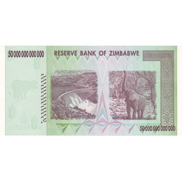 Zimbabwe 50 Trillion Dollars 2008 P90