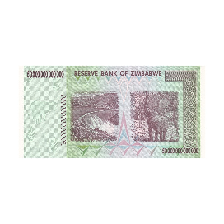 Zimbabwe 50 Trillion Dollars 2008 P90