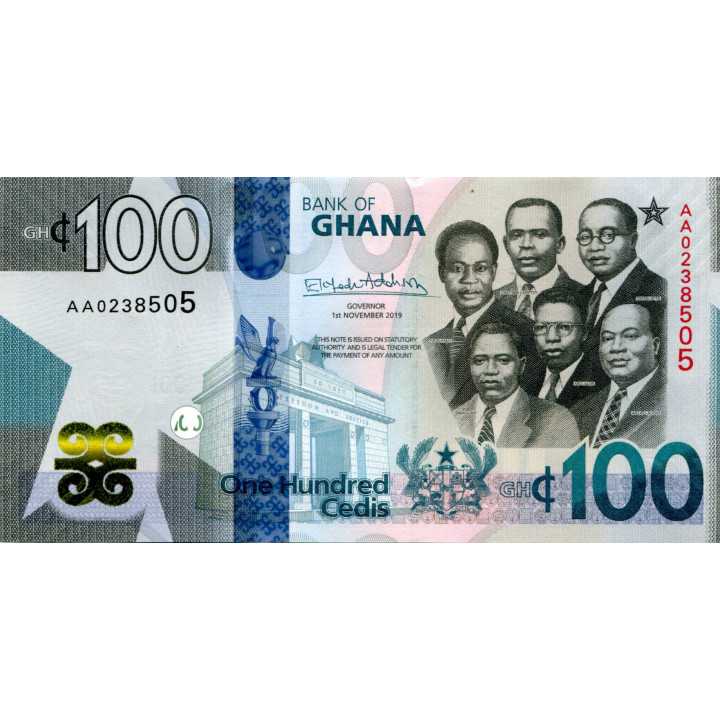 Ghana 100 Cedis 2019 P-50
