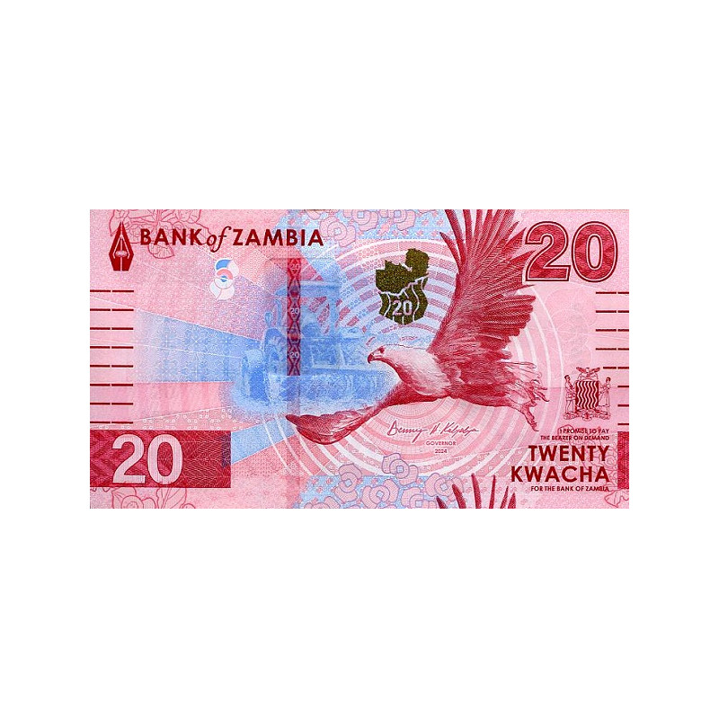 Zambia 20 Kwacha 2024 P63