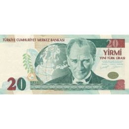 Turkiet 20 Lira 2005 P219