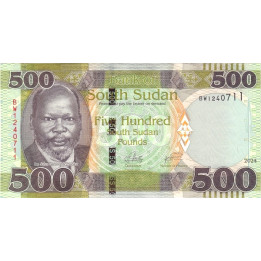 South Sudan 500 Pounds 2024 P20