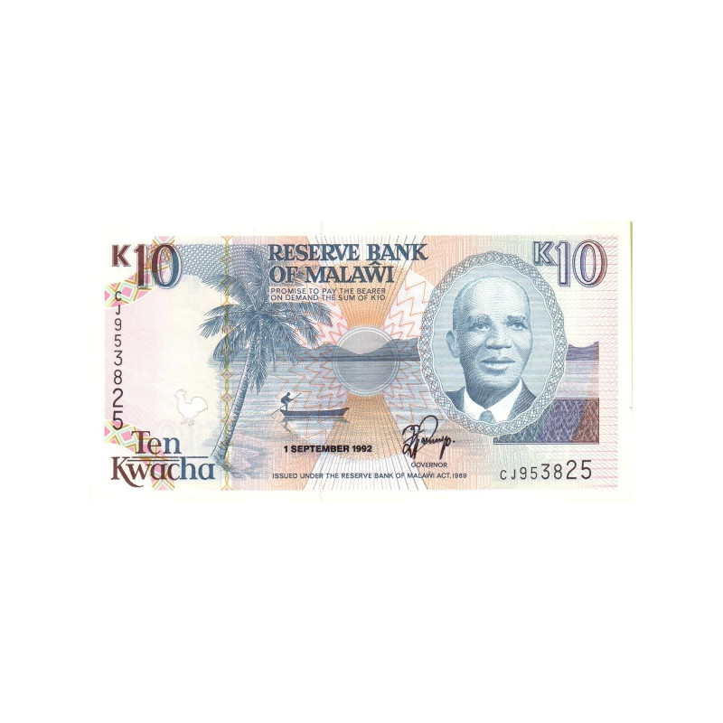 Malawi 10 Kwacha 1992 P25b