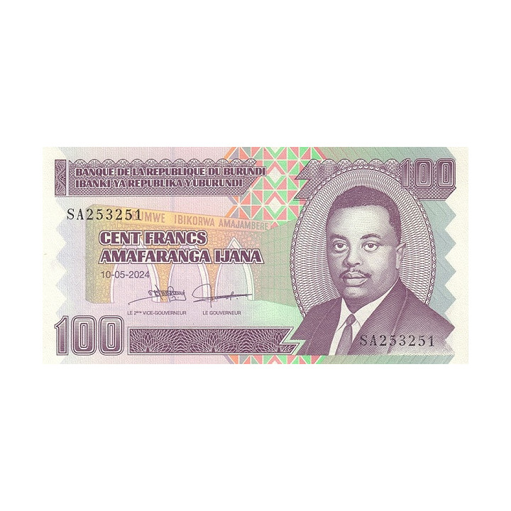 Burundi 100 Francs 2024 P44c