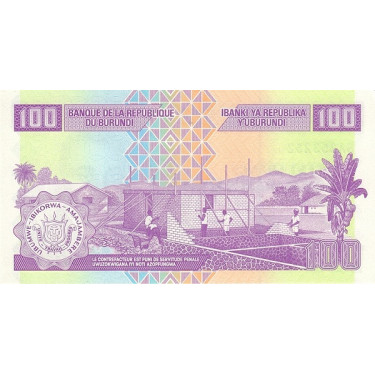 Burundi 100 Francs 2024 P44c