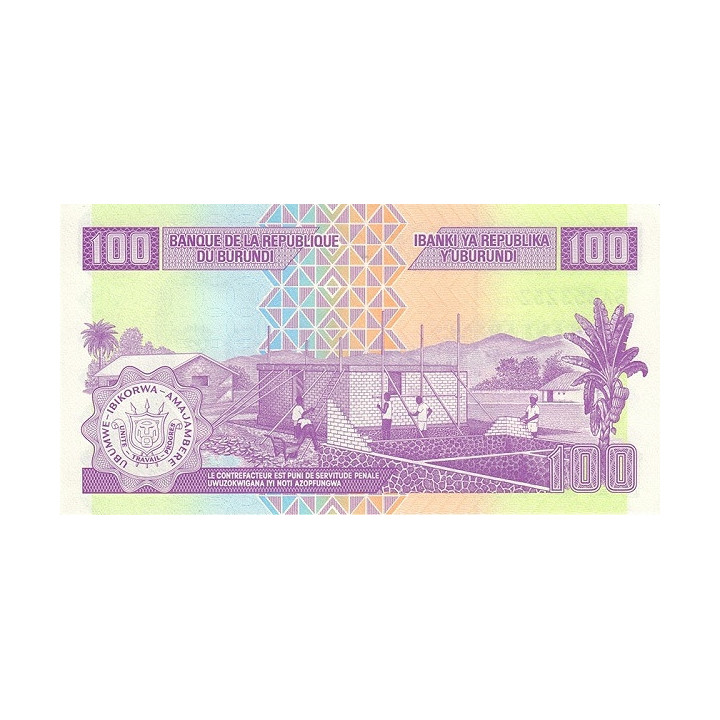 Burundi 100 Francs 2024 P44c
