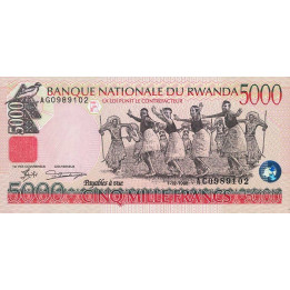 Rwanda 5000 Francs 1998 P28
