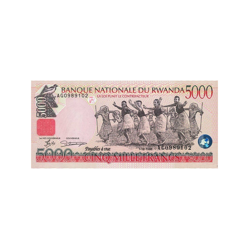 Rwanda 5000 Francs 1998 P28