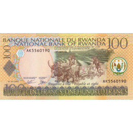 Rwanda 100 Francs 2003 P29b