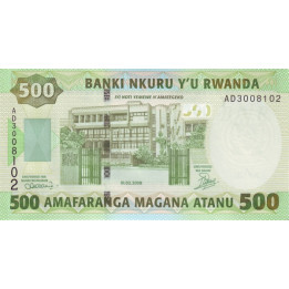 Rwanda 500 Francs 2008 P34