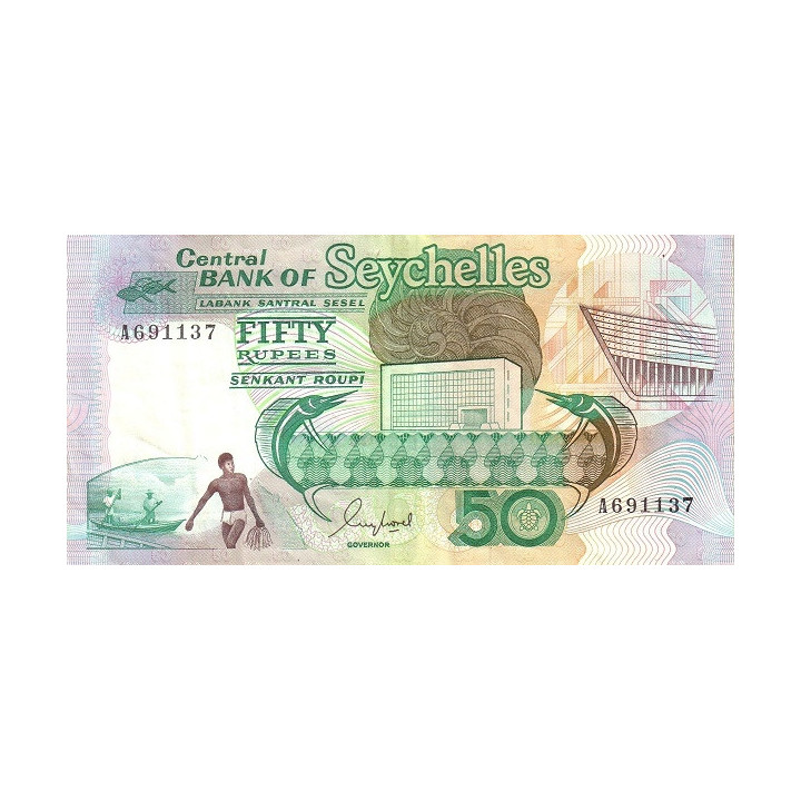 Seychellerna 50 Rupees 1989 P34