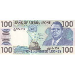 Sierra Leone 100 Leones 1990 P18c