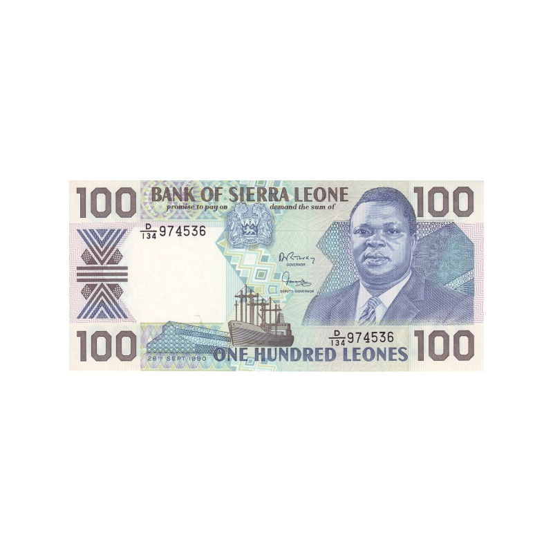 Sierra Leone 100 Leones 1990 P18c