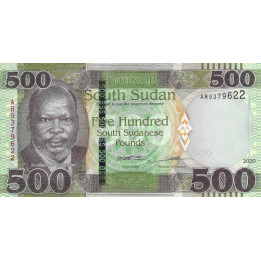 Sydsudan 500 Pounds 2020 P16b