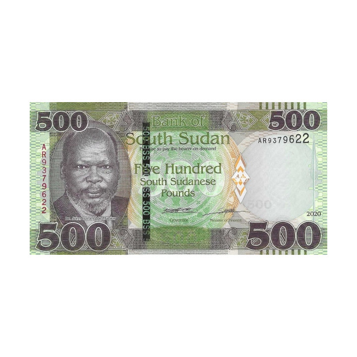 Sydsudan 500 Pounds 2020 P16b