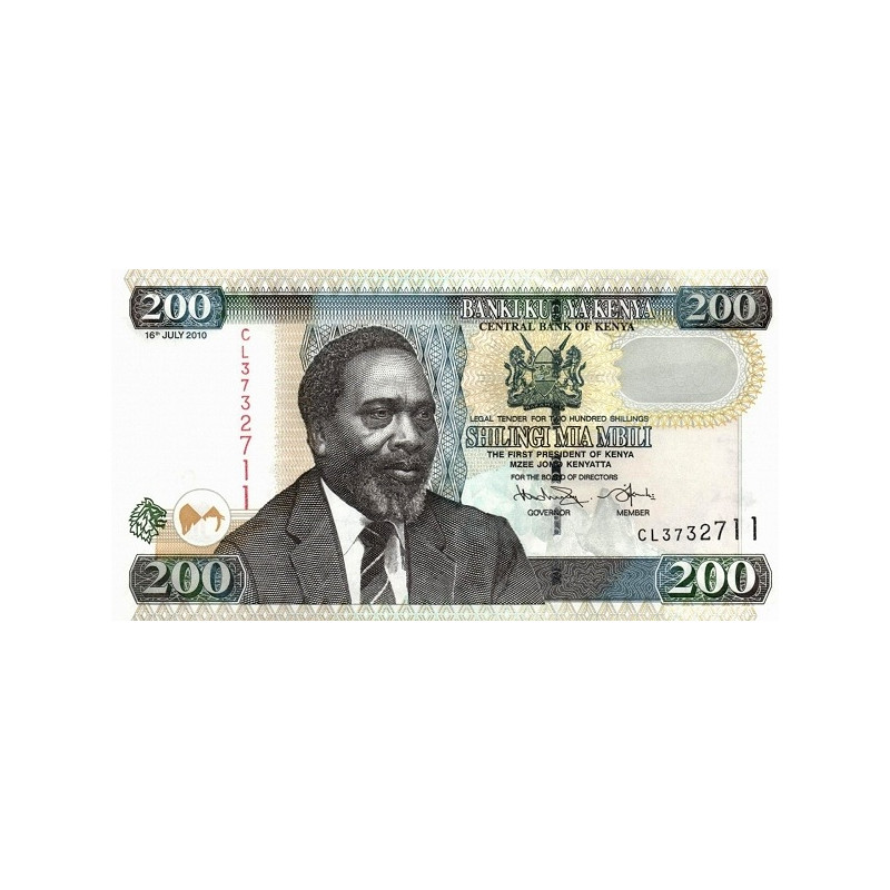 Kenya 200 Shillings 2010 P-49e
