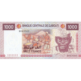 Djibouti 1000 Francs P42a2