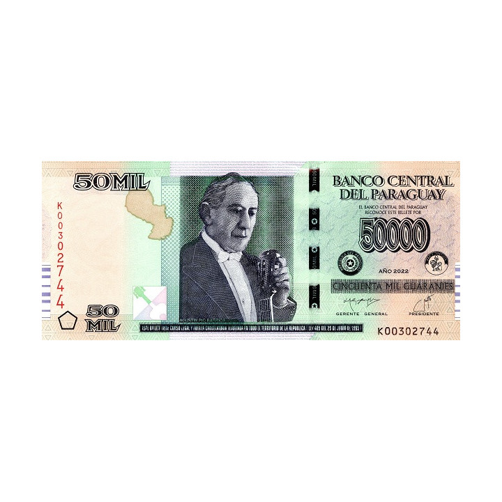 Paraguay 50.000 Guaranies 2022 P239