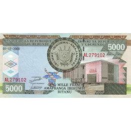Burundi 5000 Francs 2008 P48a