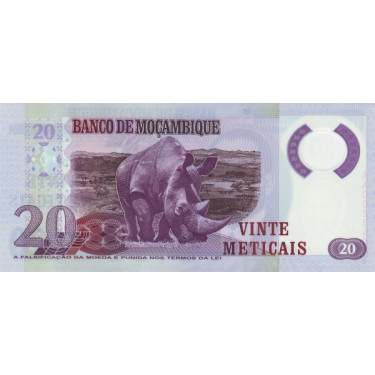 Mozambique 20 Meticais 2011 P149a