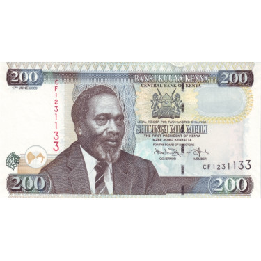 Kenya 200 Shillings 2009 P49d