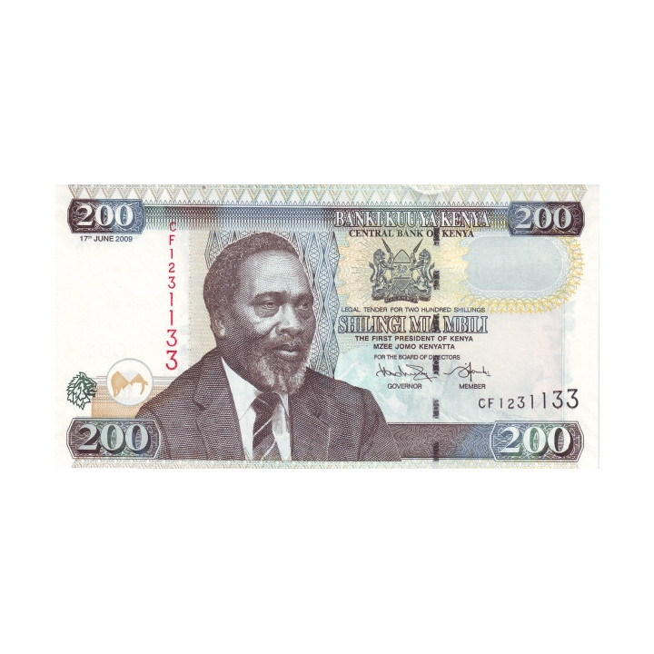 Kenya 200 Shillings 2009 P49d