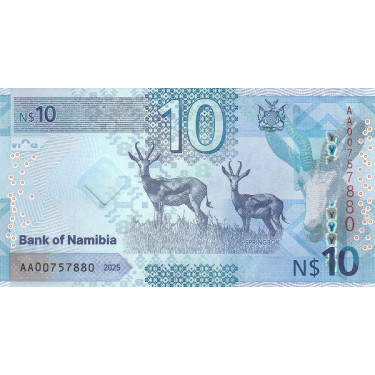 Namibia 10 Dollars 2025 P20