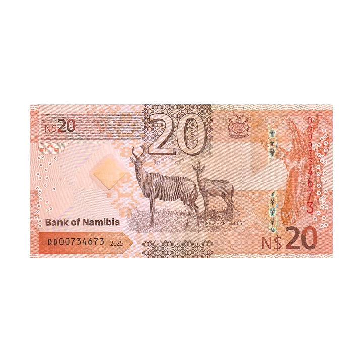 Namibia 20 Dollars 2025 P21