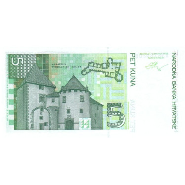 Croatia 5 Kuna 1993 P28