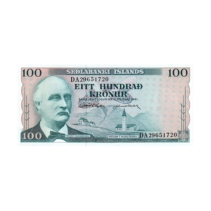 Iceland 100 Kronur 1961 P44