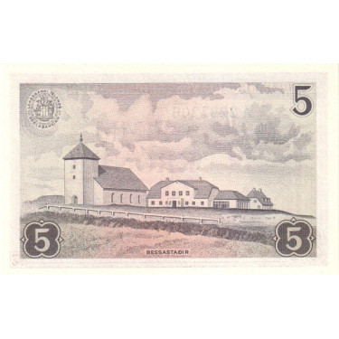 Island 5 Kronur 1957 P37a