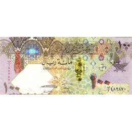 Qatar 100 Riyals 2007 P26a
