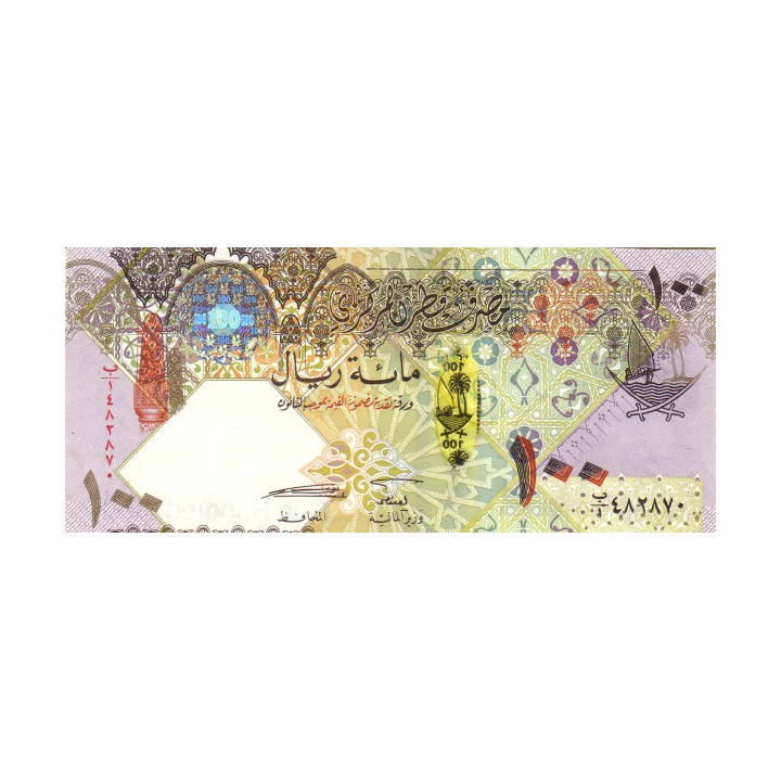 Qatar 100 Riyals 2007 P26a
