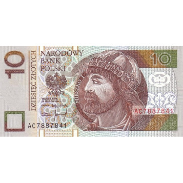Poland 10 Zlotych 1994 P173