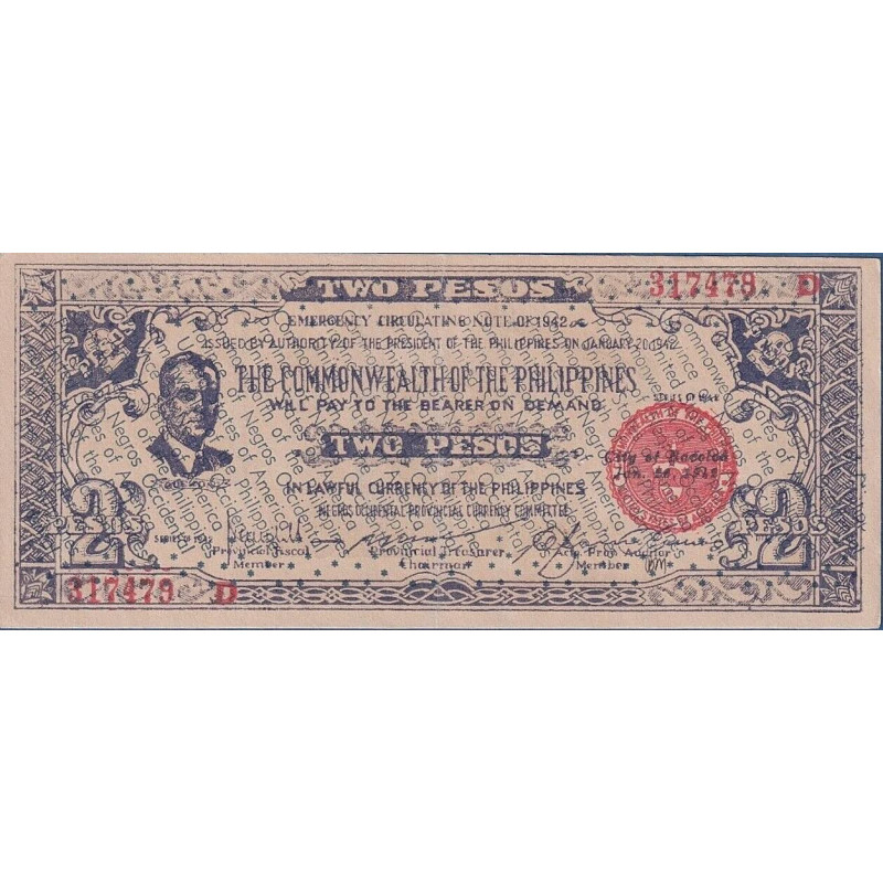 Philippines 2 Pesos 1942 PS-647A