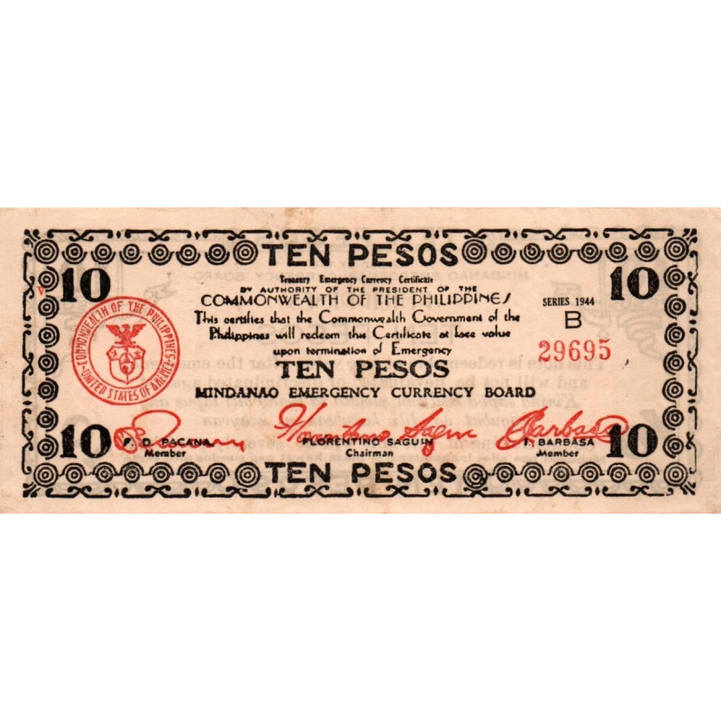 Philippines 10 Pesos 1944 PS-518a