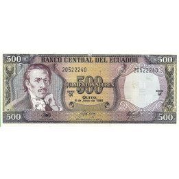 Ecuador 500 Sucres 1988 P124Aa1