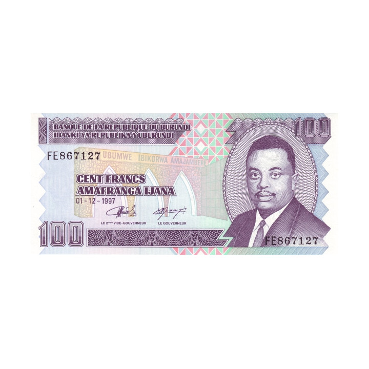 Burundi 100 Francs 1997 P37b
