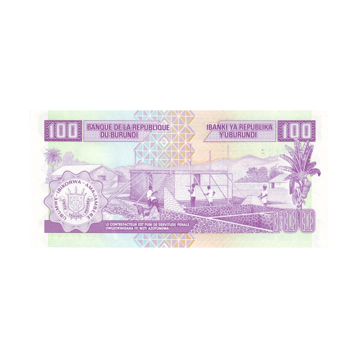 Burundi 100 Francs 1997 P37b