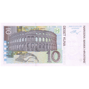 Croatia 10 Kuna 1995 P36