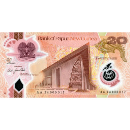 Papua New Guinea 20 Kina 2024 P53b
