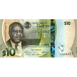 Belize 10 Dollars 2025 P75